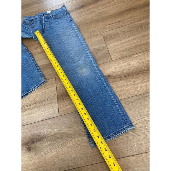 Levi's 501XX Jeans Womens 28x31 Blue Button Fly Medium Wash Denim Cotton - Picture 11 of 11